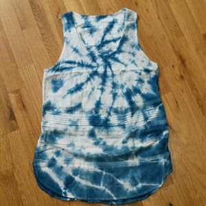 Hand dyed Indigo Top very Pretty springtime blouse